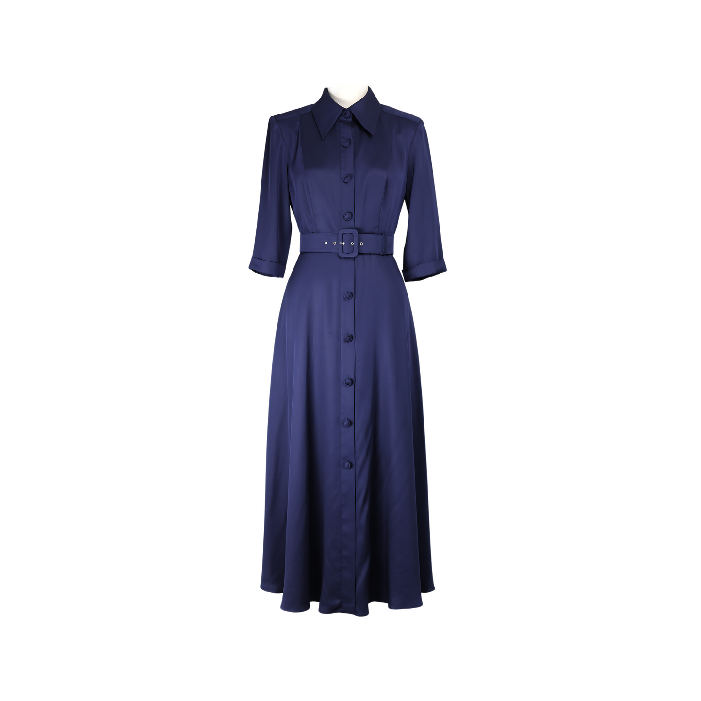 Ascot Dress - Navy