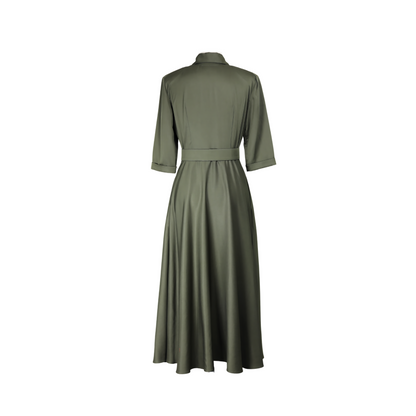 Ascot Dress - Army Green