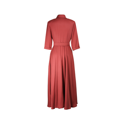 COMING SOON Ascot Dress - Rust